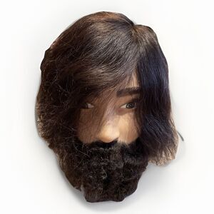 Pivot Point IAN Male Mannequin Head 100% Human Hair Beard New MPMGIDML-8BR5C NWT